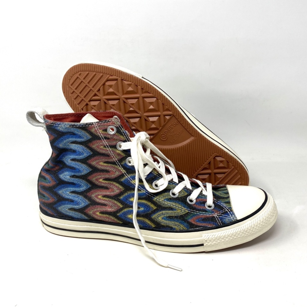 Converse Ctas HI All Star Missoni Auburn Black Men Canvas Size Sneakers 151254C - Picture 3 of 9